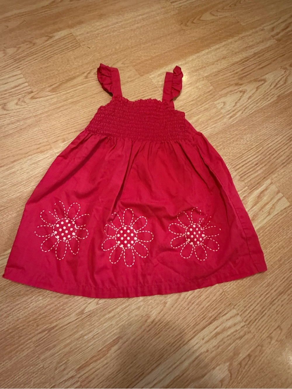 Fisher Price Vintage Toddler Girls 2T Daisy  Sundress Ruffle Strap